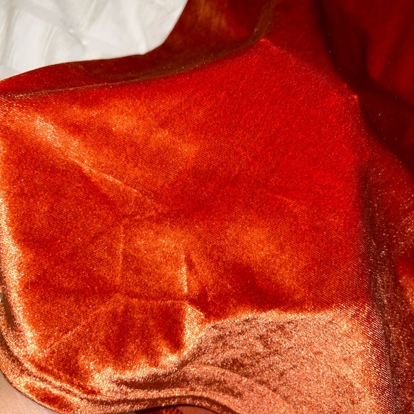 One sleeve dress. Burnt orange - Picture 3 of 5